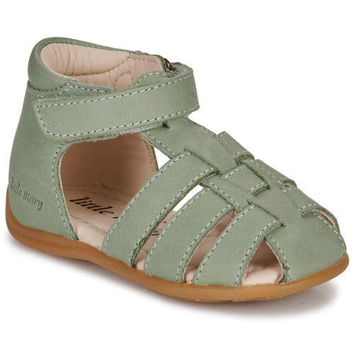 Shoes Children Sandals Little Mary LEANDRE Green