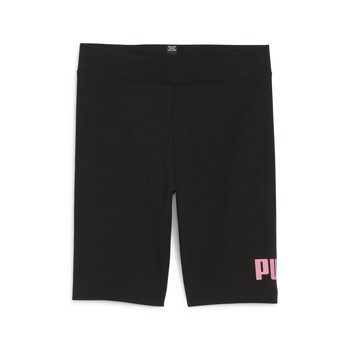 Clothing Girl Shorts / Bermudas Puma ESS LOGO SHORT TIGHTS Black