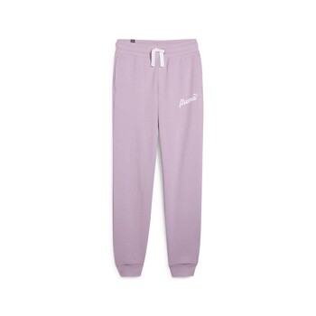 Clothing Girl Tracksuit bottoms Puma ESS+ BLOSSOM SWEATPANTS G Violet