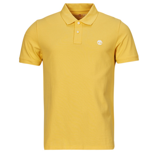 Clothing Men short-sleeved polo shirts Timberland Pique Short Sleeve Polo Yellow