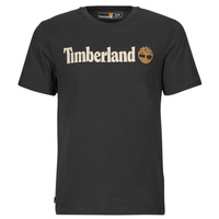 Clothing Men short-sleeved t-shirts Timberland Linear Logo Short Sleeve Tee Black