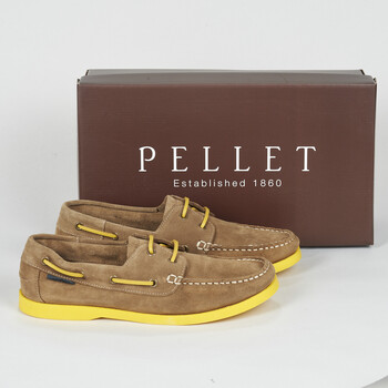 Shoes Men Boat shoes Pellet BRANDON Velvet / Taupe / Mustard