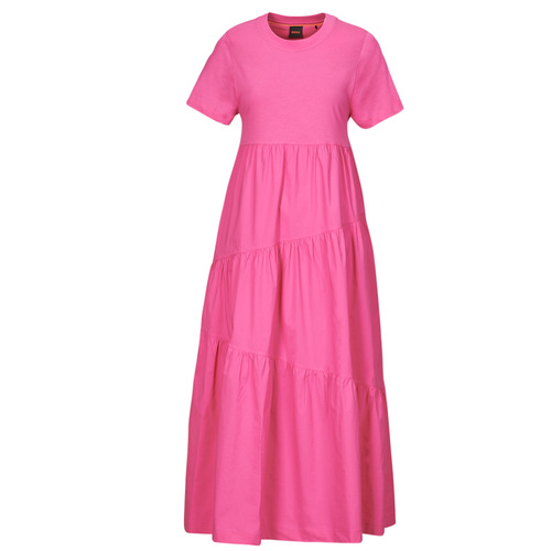 Clothing Women Long Dresses BOSS C_Enesi_1 Pink