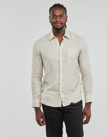 Clothing Men long-sleeved shirts BOSS Relegant_6 Beige