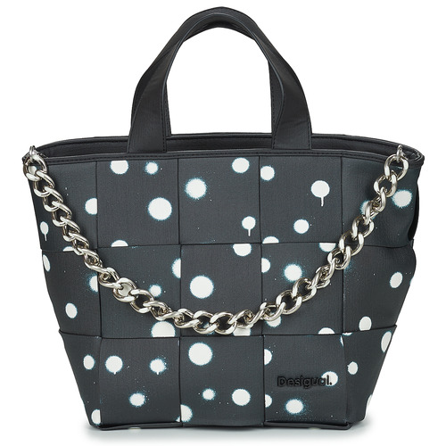 Bags Women Handbags Desigual NEW SPLATTER VALDIVIA Black / White