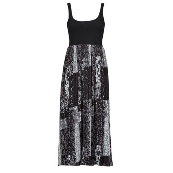 Clothing Women Long Dresses Desigual VEST_CASSIDI Black / Grey