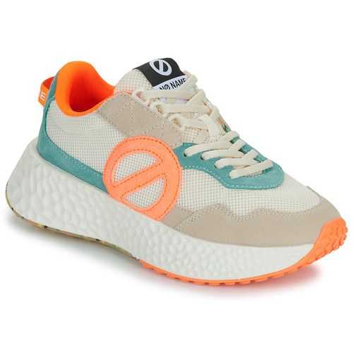 Shoes Women Low top trainers No Name CARTER JOGGER W White / Orange / Green