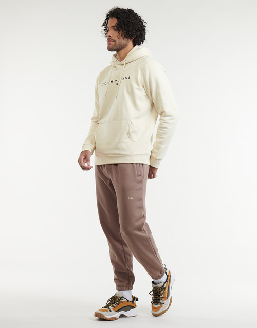 Tommy Jeans TJM REG LINEAR LOGO HOODIE EXT Beige