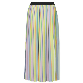 Clothing Women Skirts Karl Lagerfeld stripe pleated skirt Multicolour