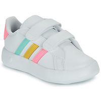 Shoes Girl Low top trainers Adidas Sportswear GRAND COURT 2.0 CF I White / Multicolour