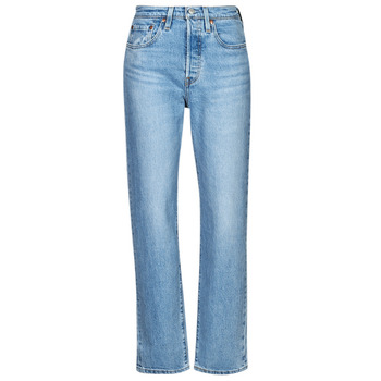 Clothing Women Boyfriend jeans Levi's 501® CROP Blue