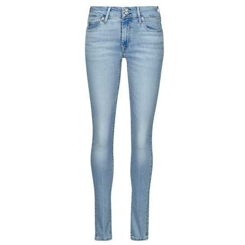 Clothing Women Skinny jeans Levi's 711 DOUBLE BUTTON Blue