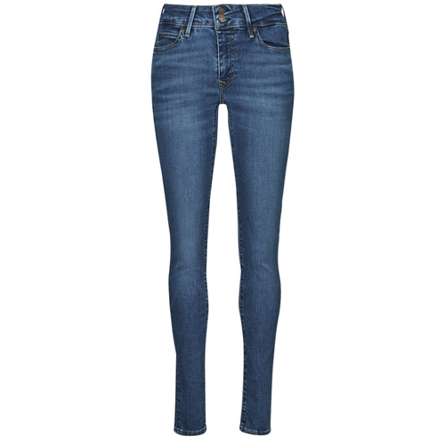 Clothing Women Skinny jeans Levi's 711 DOUBLE BUTTON Blue