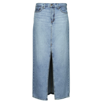 Clothing Women Skirts Levi's ANKLE COLUMN SKIRT Blue