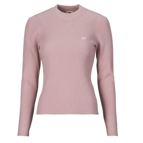 Clothing Women sweaters Levi's CREW RIB SWEATER Pink