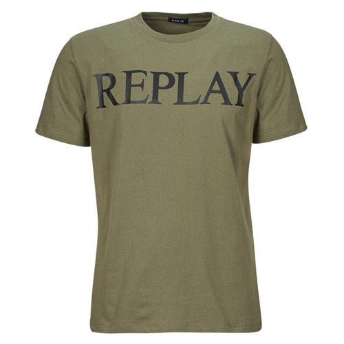 Clothing Men short-sleeved t-shirts Replay M6757-000-2660 Kaki