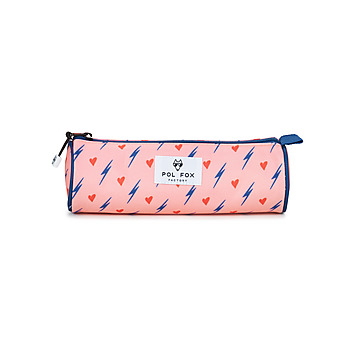 Bags Girl Pouches Pol Fox TROUSSE HEART SIMPLE Pink / Red / Blue