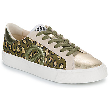 Shoes Women Low top trainers No Name STRIKE SIDE W Beige / Kaki / Leopard