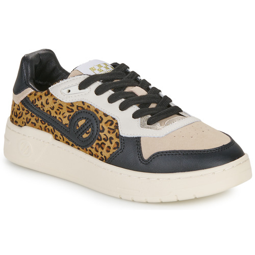 Shoes Women Low top trainers No Name KELLY SNEAKER W Black / Leopard