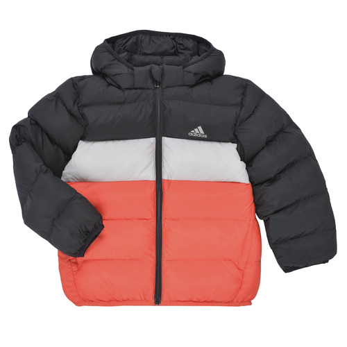 Clothing Boy Duffel coats Adidas Sportswear Synthetic Down Jacket Black / Red / White