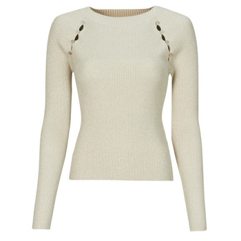 Clothing Women jumpers Guess EMELY RN LS SWTR Beige