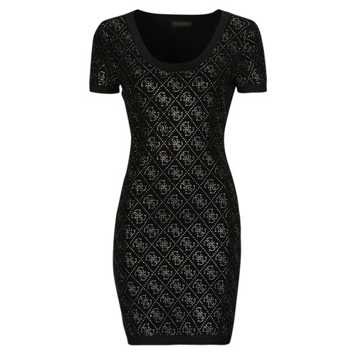 Clothing Women Short Dresses Guess PAIGE 4G STONES Black