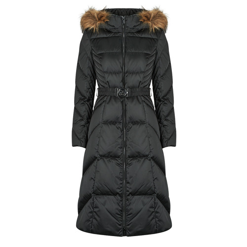 Clothing Women Duffel coats Guess NEW OLGA LONG REAL DOWN Black