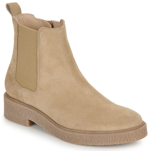 Shoes Women Mid boots Unisa ETIOPE Beige