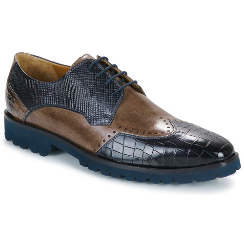 Shoes Men Derby shoes Melvin & Hamilton EMIL 3 Brown / Marine