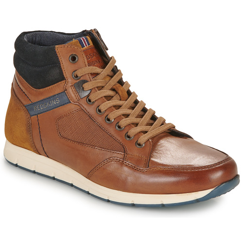 Shoes Men High top trainers Redskins ZOUKI Cognac