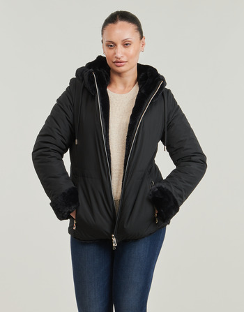 Clothing Women coats Geox W KAULA MID JKT Black