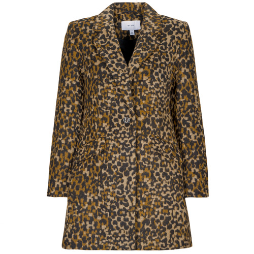 Clothing Women coats Vila VILEOPOLINA Brown