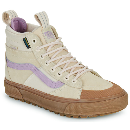 Shoes Women High top trainers Vans MTE Sk8-Hi Waterproof Ecru / Violet