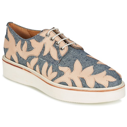 Shoes Women Derby shoes Melvin & Hamilton MOLLY 11 Blue / Beige