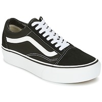 Shoes Women Low top trainers Vans UA OLD SKOOL PLATFOR Black / White