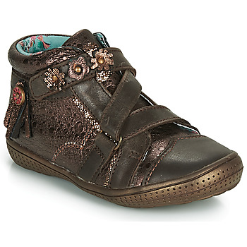 Shoes Girl Mid boots Catimini ROQUETTE Brown / Gold