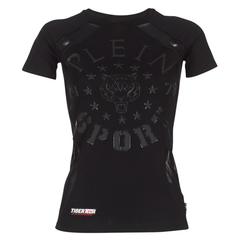 Clothing Women short-sleeved t-shirts Philipp Plein Sport FORMA LINEA Black