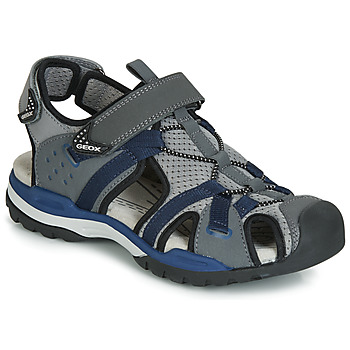 Schoenen Jongens Outdoorsandalen Geox J BOREALIS BOY Grijs / Marine