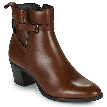 Schoenen Dames Enkellaarzen Betty London LAVANDA Cognac