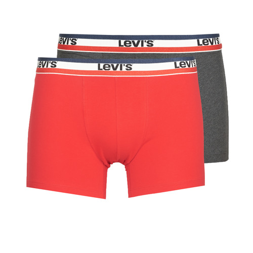 Ondergoed Heren Boxershorts Levi's MEN SPRTSWR PACK X2 Rood