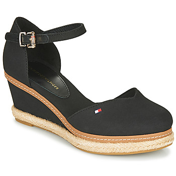 Schoenen Dames Espadrilles Tommy Hilfiger BASIC CLOSED TOE MID WEDGE Zwart