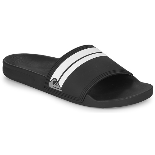 Schoenen Heren slippers Quiksilver RIVI SLIDE Zwart / Wit