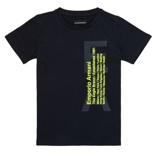 Textiel Jongens T-shirts korte mouwen Emporio Armani Andoni Marine