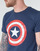 Textiel Heren T-shirts korte mouwen Yurban MARVEL CAPTAIN AMERICA LOGO Marine