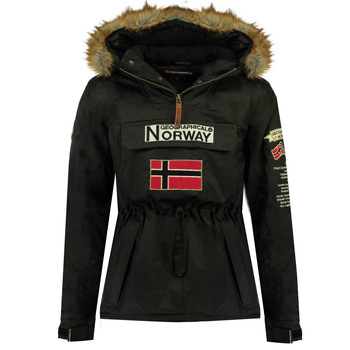 Textiel Jongens Parka jassen Geographical Norway BARMAN BOY Zwart