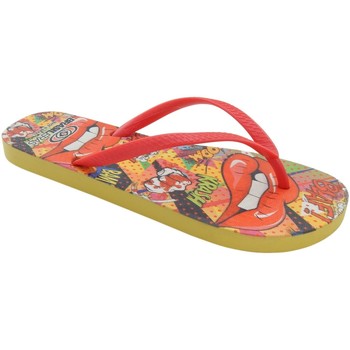 Schoenen Dames Teenslippers Brasileras Printed Pop Art Rood