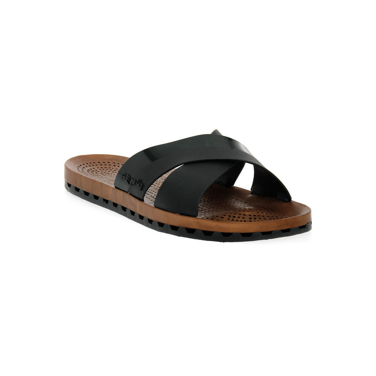 Schoenen Dames Leren slippers Sensi 001 AMALFI NERO Zwart