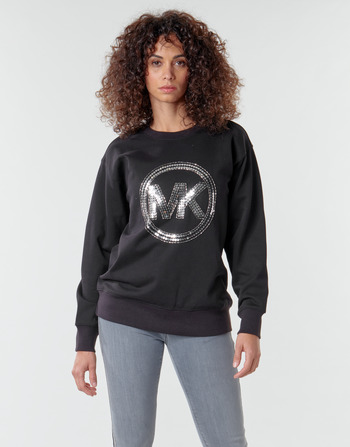 Textiel Dames Sweaters / Sweatshirts MICHAEL Michael Kors MK CRCL CLSC SWTSHRT Zwart