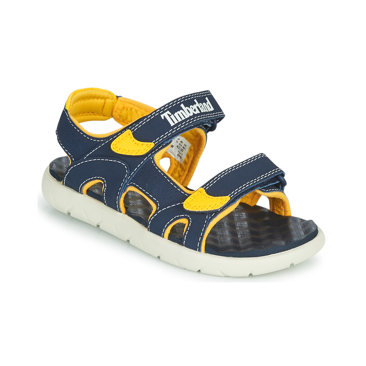 Schoenen Kinderen Sandalen / Open schoenen Timberland PERKINS ROW 2-STRAP Blauw / Geel