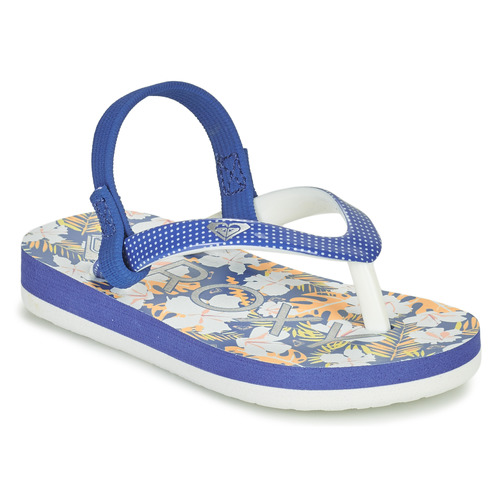 Schoenen Meisjes Teenslippers Roxy TW PEBBLES VI Blauw